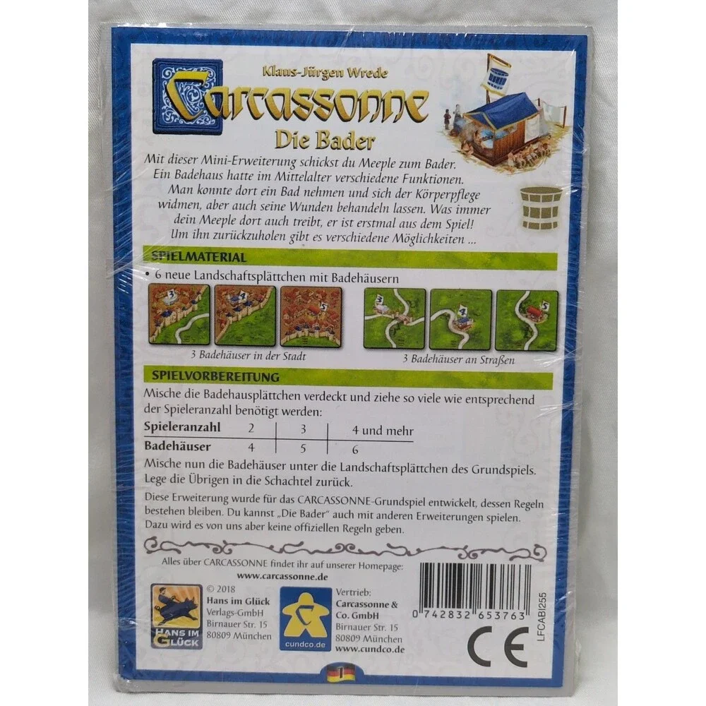 Carcassonne Die Bader Board Game Expansion